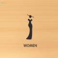 WC Sign Male Female Self Stick Signage Bathroom Sign Decor Toilet Door Sign Woman S. 