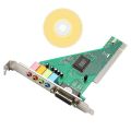 PCI Sound Card 4.1 Channel Computer Desktop Built-in Sound Card Internal Audio Card Stereo Surround CMI8738. 