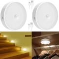 Motion Sensor Light, for Home with USB Charging Wireless Self Adhesive LED Magnetic Motion Activated Light Motion Sensor Rechargeable Light for Wardrobe Bedroom Stair. 