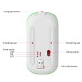 HXSJ M40 2.4GHZ 800,1200,1600dpi Third Gear Adjustment Colorful Wireless Mouse USB Rechargeable. 