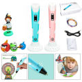 3D Pen for Kids and Adults with LCD Display 3D Printer Pen with 3 Color PLA Filament Refills Creative DIY Drawing Craft Tool USB Powered Safe Temperature Control 3D Printing Pen Educational Art Toy Birthday Gift for Boys Girls Students. 