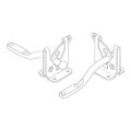 Self Locking Gate Latch Automatic Gravity Lever Fence Gate Lock for Wood Fence Gate Door Latches Steel Black. 
