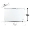 PEL Arctic Pro Deep Freezer Series - Single Door - 370 Liters Capacity -PDP 70-130 APF-2 Years Warranty. 