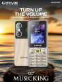 Gfive Music King - 2.8 Inch Display - 3500mAH battery - Type C Charging Support - Dual sim - PTA approved - Auto Call recording - 1 year brand warranty. 