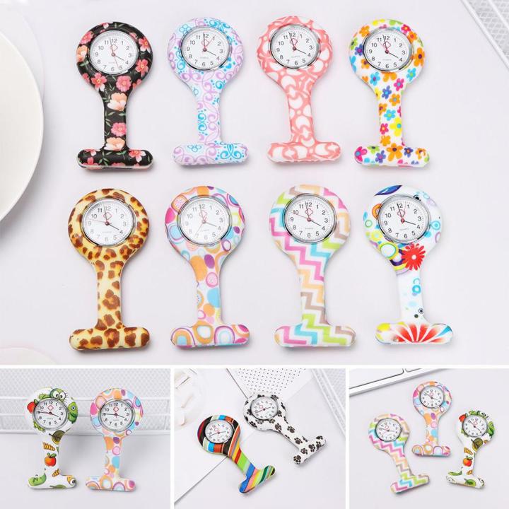 Doctor Gift Silicone Lapel Watches with Second Hand Nursing Fob Clip On Nurse Watch