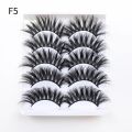 RED SIREN Cat Eye Lashes 5 Pairs Winged Wispy Natural False Eyelashes Makeup Fox Eye Faux Mink Eyelashes. 