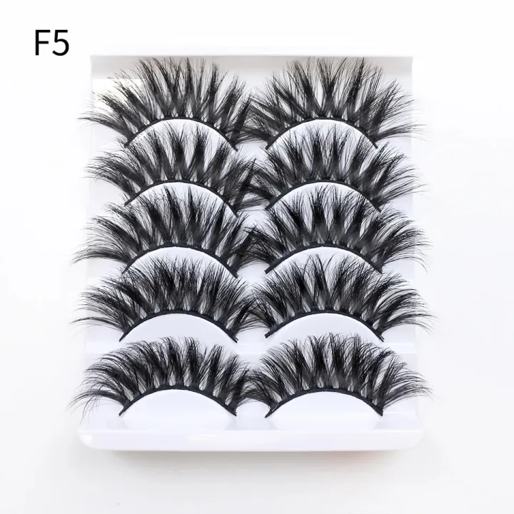 RED%20SIREN%20Cat%20Eye%20Lashes%205%20Pairs%20Winged%20Wispy%20Natural%20False%20Eyelashes%20Makeup%20Fox%20Eye%20Faux%20Mink%20Eyelashes%20-%20Image%207