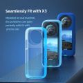 AMAGISN Protective Case for Insta 360 X3 Camera Silicone Case, Black. 