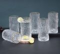 Pure glass water set of 6 - Drinkware elegant glass set- glassware set. 