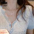 Carat Charm Necklace Light Luxury Simulated Diamond Pendant Necklace. 