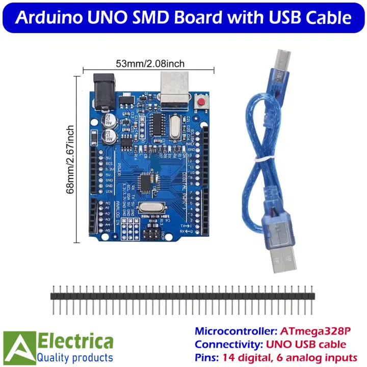 Arduino%20UNO%20R3%20SMD%20Edition%20with%20USB%20Cable%20%7C%20ATmega328P%20Microcontroller%20Development%20Board%20for%20Robotics,%20IoT%20&%20DIY%20Projects%20by%20Electrica%20-%20Image%204