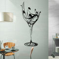 Cup Removable Self-adhesive Wall Sticker Dining Room Decal. 