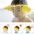 Adjustable Baby Shower Cap With Ear Protection Waterproof For Toddler - Bathing Shampoo Head Cove Sun Protection Cap For Babies. 