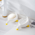 1PC Yellow Duck Shape Soap Box Cartoon Soap Dish Drainable Soap Holder Soap Container Soap Dish For Tray Bathroom Accessories. 