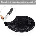 BBQ Smoker Gasket Self Stick Grill Tape High Temp Grill Seal Self Stick Gasket 2 Pack - Black. 