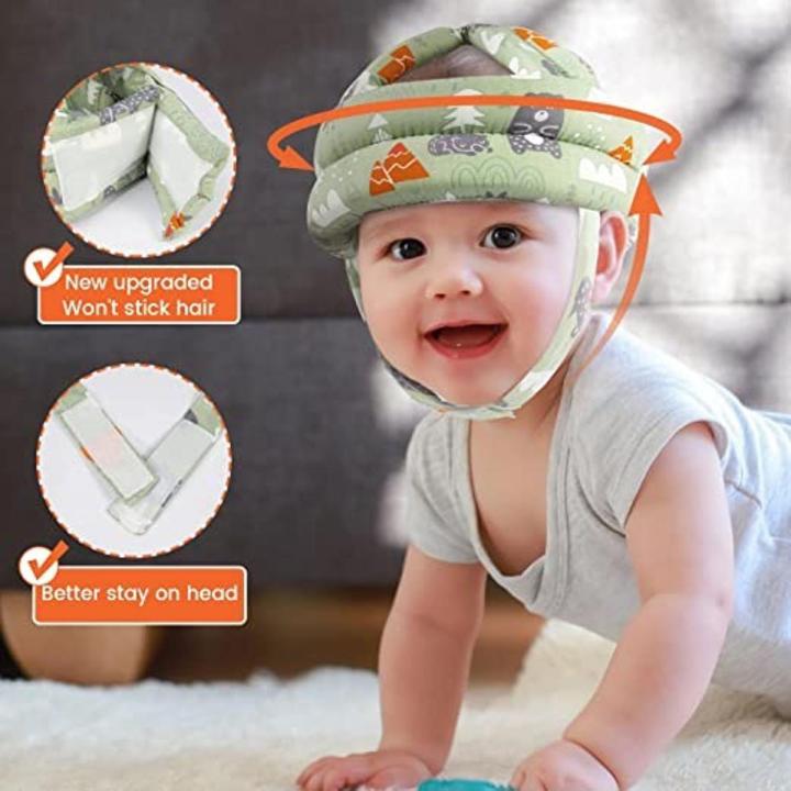 Child Head Protection Cap Baby Hat Protector Toddler Children Crawling Walking Safety Helmet Kids Bumper Protect Cushion Breathable Anti Fall Safety Kid Caps No Bumps Headguard Daraz.pk