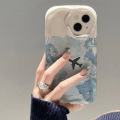 Airplane maps are suitable for Apple 16Promax mobile phone case drop-proof iPhone 15 Japan and South Korea ins 14/13 Europe and the United States 12. 