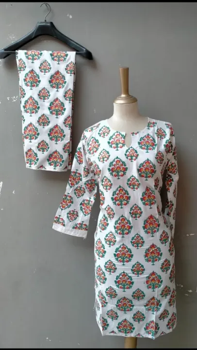Smar's%20Fashion%20Stitched%20Leaf%20Printed%202pc%20Dress%20for%20Women%20and%20Girls%20-%20Image%204