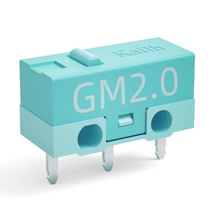 2 Pcs Kailh GM 2.0 Blue Microswitch 20M - Gaming Mouse Replacement Buttons - 20 Million Clicks