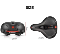 Bicycle Seat, Big Butt Saddle Bicycle Saddle, Mountain Bike Seat Bicycle Accessories Shock Absorber, Spring Saddle Bike thickened Soft Comfortable Breathable Hollow Cycling Seat. 