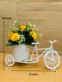 Unique Floral Cycle Decoration With Artificial Flowers Bicycle Woven Flower Basket Flower Vase for Home Wedding Decoration Best For Gift Home Deoration. 