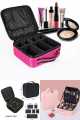 Professional Portable Makeup Cosmetics Travel Makeup Artist Storage Bag With Compartment for Cosmetics Makeup Brushes Toiletry Travel Bag Organizer. 