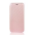 (Ready Stock)For Samsung Galaxy XCover Pro Carbon Fiber Texture Magnetic Horizontal Flip TPU + PC + PU Leather Case with Rope & Card Slot(Brown). 