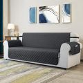 Quilted Sofa Covers - 3 Seater - Cotton - Sofa Runners With Side Pockets. 