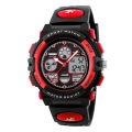 SKMEI Kids Fashion LED Backlight Alarm Dual Display Girls Boys Shock Resistant Waterproof Digital Watch 1163. 