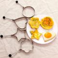 4pcs Stainless Steel Omelette Mould Device Love Surprise Eggs Ring Model Set Heart Shape Egg Mold Styling Tools. 