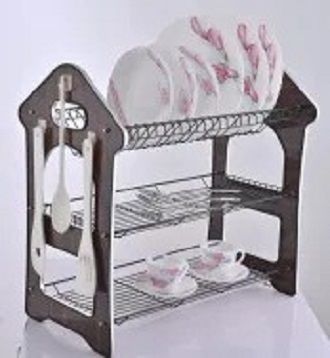 3 Layer Dish Rack Kitchen Plate Stand, Plate Rack