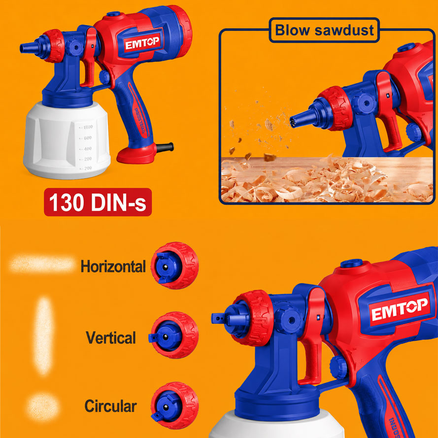 Emtop HVLP Electric Spray Machine 530W Paintzoom ESGN4506