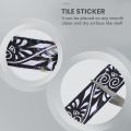 3D Marble Self-Adhesive Greek Pattern Wall Stair Floor Border Tile Sticker Kitchen Bathroom Basin Baseboard Wall Sticker 2M. 