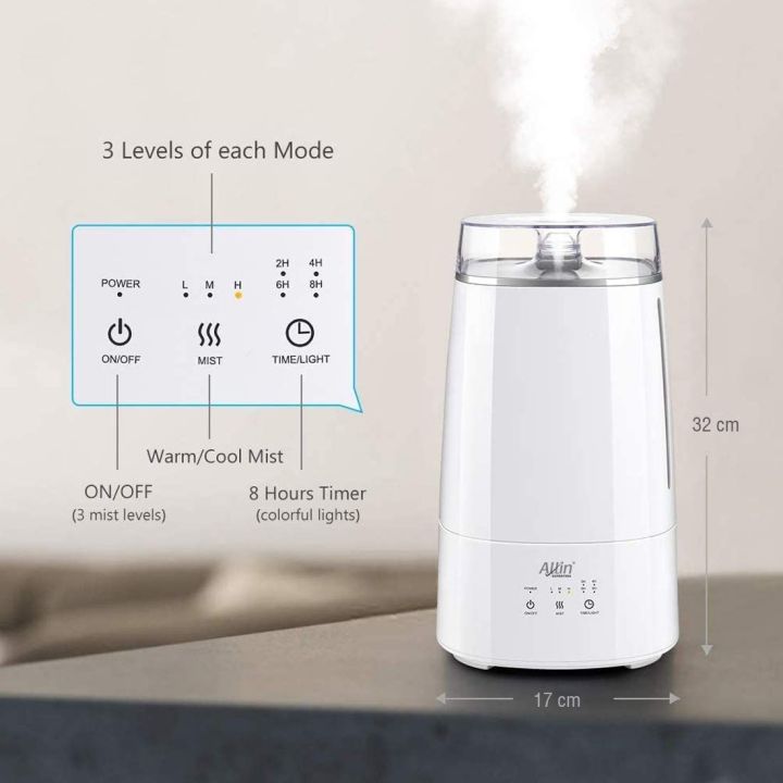 Ultrasonic Top Mist Air Humidifier With Essential Oil Tray LH-192