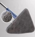 Twist n Squeeze Triangle Shape Extendable Microfiber Mop For Floor 3 Sided | Adjustable Triangular Cleaning Mop Twisting 360° Rotating. 