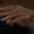 Korean TV drama My Demon Kim You Jung Same Style Zircon Men's and Women's Open Ring Adjustable Gift SONG KANG Couple Rings Fans. 