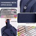 Capacity Pencil Case Pencil Pouch Pen Bag For School Stationery And Travel Black. 