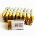 3.7V 400mAh 702030 lithium polymer lipo Rechargeable battery Lion for MP3 MP4 GPS bluetooth headset camera 7*20*30mm. 