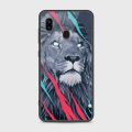 Samsung Galaxy A20 Cover - SkinLee HQ Infinity Glass Case (Soft) - Abstract Animated Lion - SKINLEE-538-1-573-292. 