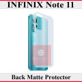 Infinix Note 11 Back Matte Protector Fiber Carbon Soft Skin Sheet For Infinix Note 11. 
