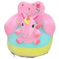 Baby Padded Sofa Booster Seat Cartoon Character Stuffed Toy Learning to Sit. 