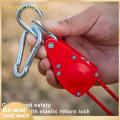 Enigma- Reinforced Metal Gear Premium Heavy Duty Adjustable Rope Hanger with Self-locking Ratchet Tie Down Strap for Camping Double Hook Design Pulley System for Secure Hanging. 