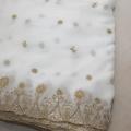New Fancy Embroidered Dyeable Chiffon Dupatta - 2.5 Yards. 