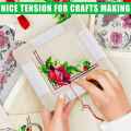 XHHDQES 2Pc Frame Square Embroidery Hoops Q Snaps for Quilting Frame Sewing Hoop, 6X6 Inch,8X8 Inch. 