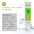 1 Piece TDS/EC/Salinity/S.G./Temperature Salt Meter Digital Sea Water Quality Tester 5-In-1 Green for Swimming Pools. 