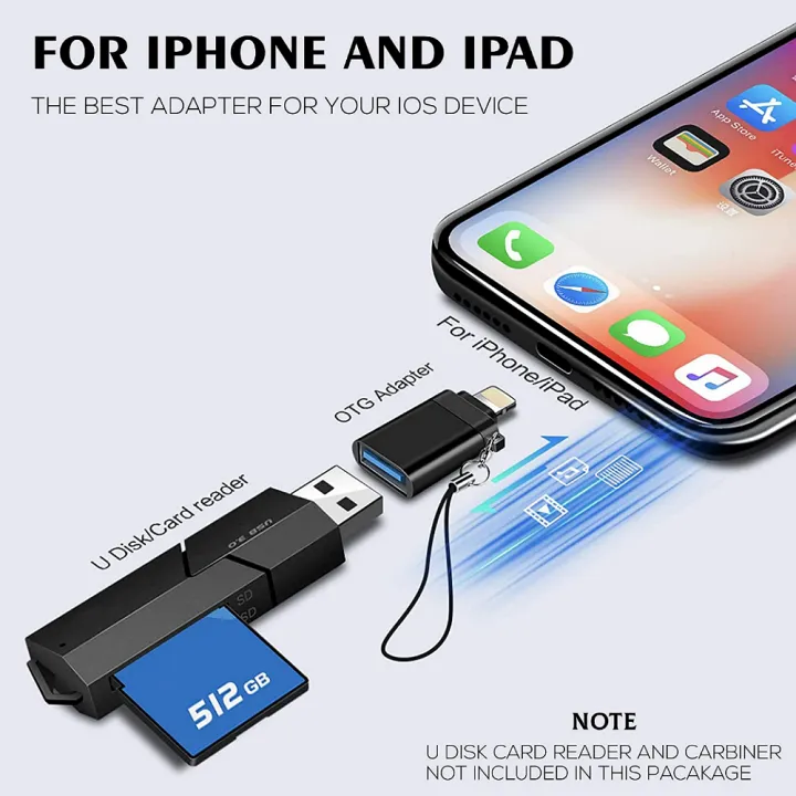 iPHONE%20OTG%20Adapter%203.0%20Lightning%20to%20USB%20Port%20%20Apple%20Connector%20For%20ios,%20ipad%20-%20High%20SpeedUSB%20Female%20Support%20Connect%20USB%20Flash%20Drive,%20U%20Disk,%20for%20iPhone%2012Pro%2012%2012Mini%2011%20Pro%20XS%20Max%20XR%20X%208%207%206s%20Plus-(Multi-Colored)%20-%20Image%207