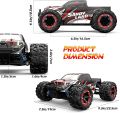 DEERC 300E Remote Control Car High Speed RC Cars for Kids Adults 1:18 Scale 40 KM/H 4WD Off Road Monster Trucks,2.4GHz All Terrain Toy Trucks with 2 Rechargeable Battery,40+ Min Play Gift for Boy Girl. 