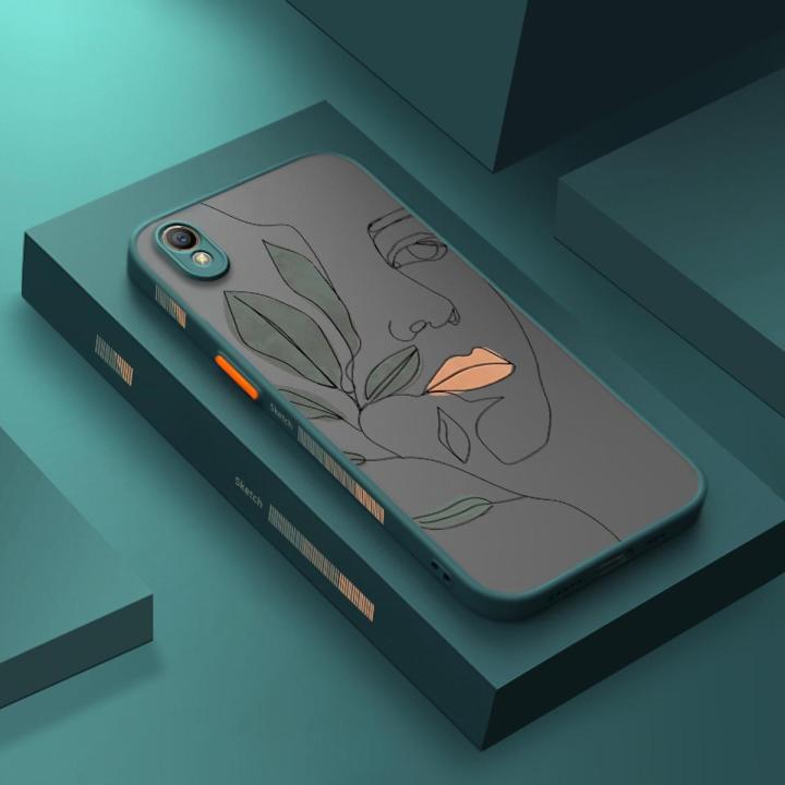 For OPPO A37 A37F NEO 9 Case With Simple artistic face Frosted Transparent Hard Casing soft Side Edge Square Silicone Cases Full Back Cover Camera New Design Phone Case Shockproof Protection Case
