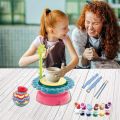 Sunflower Pottery Wheel: DIY Pottery Studio, Craft Activity, Artist Studio, Ceramic Machine with Air-Dry Clay – Educational Toy for Kids Beginners. 