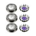 3Pcs Shaver Head Replacement Shaver  for Philips HQ3 HQ4 HQ55 HQ56 HQ6900 HQ6868 HQ5812 HQ6874 Razor  for Men. 